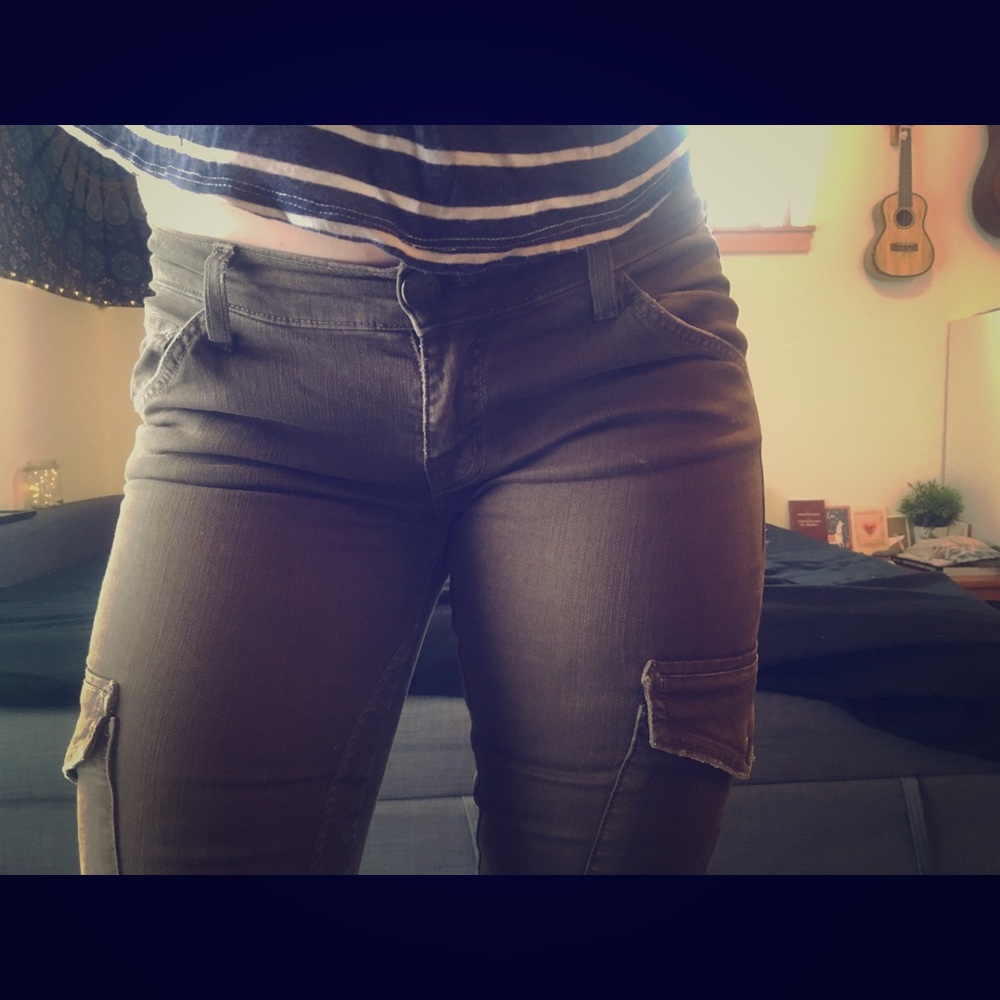 Camo Green Skinny Jeans